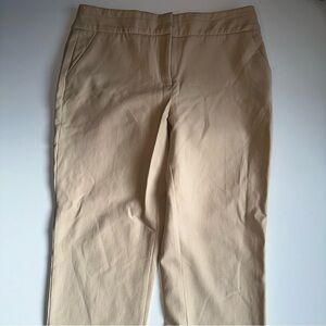Chico’s Beige Pants Women’s Size 8R (1R) Stretch Ankle Slim Trousers